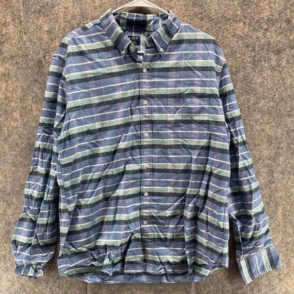 J. Crew Other - J Crew Shirt Men Large Adult Casual Blue Button Up Long Sleeve Outdoors Collared